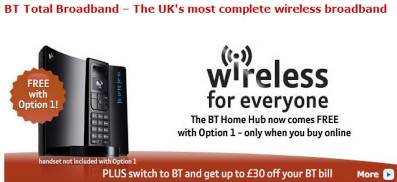 New BT 2.0 Home Hub Free With BT Broadband Option 1 