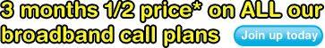 1/2 Price Talk Talk Broadband Calls Offer Extended
