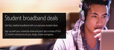 BT Student Broadband Deals 2018